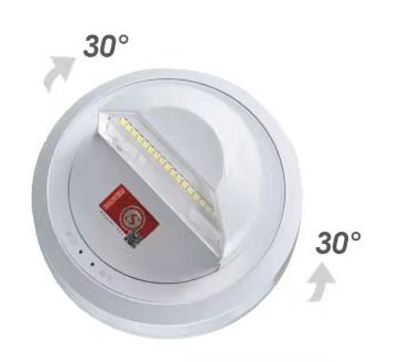 侧发光照明灯可左右30°调节